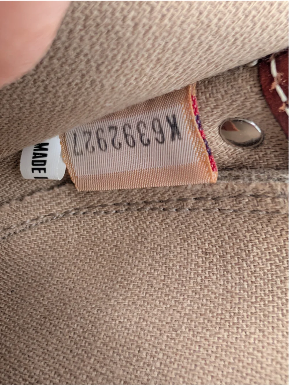 Dooney & Bourke Oncour Tweed Flap Wristlet Tan Brown Leather Trim